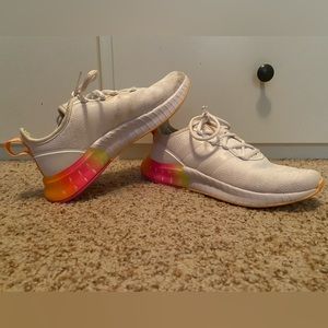 Adidas Women’s Size 7.5 Kaptir Super Running Shoes | Color: White Acid Orange |